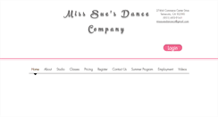 Desktop Screenshot of misssuesdance.com