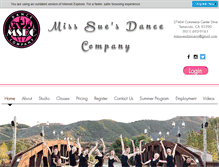 Tablet Screenshot of misssuesdance.com